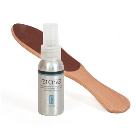 Erase Hard Skin Spray 50ml + Double-Sided Foot Rasp